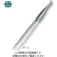 アズワン 標準型ピンセット 細 ステンレス IPT-13 1本 7-164-10（直送品）