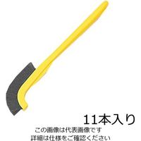 アズワン ラボラン(R)作業用ブラシ 黄 豚毛 11本入 J-P 1袋(11本) 9-830-04（直送品）