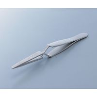 アズワン Xタイプフラットピンセット 扁平 ステンレス(SUS316L) 321R-SA 1本 6-6968-04（直送品）
