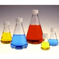 滅菌三角フラスコ(ノーマルキャップ/バッフル底)125mL 1袋(24個入) 4113-0125 1袋(24個)（直送品）