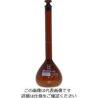 柴田科学 メスフラスコ (全量フラスコ・スーパーグレード) 茶 200mL 6-241-07 1個（直送品）