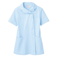住商モンブラン ナースジャケット（半袖） 医療白衣 レディス サックスブルー（水色） M 73-1786（直送品）