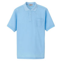 アイトス（AITOZ） 半袖ポロシャツ（男女兼用） サックス EL AZ-7615-007（直送品）