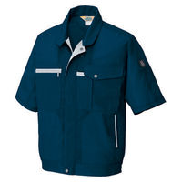 アイトス　半袖ブルゾン　ネイビー　AZ5361-008-4L　1着（直送品）