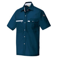 アイトス　半袖シャツ　ネイビー　AZ5366-008-M　1着（直送品）