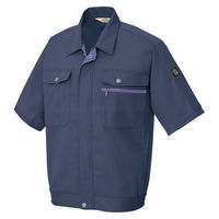 アイトス　半袖ブルゾン　ネイビー　AZ5371-008-6L　1着（直送品）