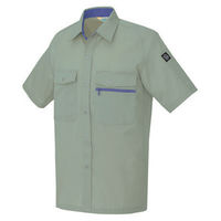 アイトス　半袖シャツ　アースグリーン　AZ5376-005