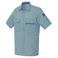 アイトス　半袖シャツ　サファイアブルー　AZ5376-072-4L　1着（直送品）