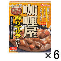 【アウトレット】ハウス食品　カリー屋カレー　香りマサラカレー　中辛　1セット（6食）
