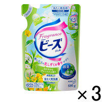【アウトレット】花王 フレグランスニュービーズジェル ヴァーベナの香り 680g  つめかえ 1セット（3個：1個×3）