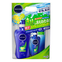 【アウトレット】サクセス薬用シャンプー　スプラッシュシトラス本体＋詰替セット　680ml　花王
