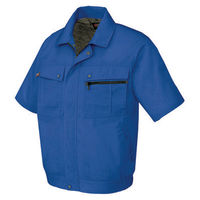 アイトス　半袖ブルゾン（無地）　ロイヤルブルー　AZ5591-006-LL　1着（直送品）