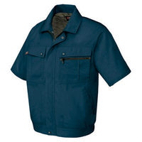 アイトス　半袖ブルゾン（無地）　ディープネイビー　AZ5591-008-S　1着（直送品）