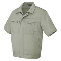 アイトス　半袖ブルゾン　アースグリーン　AZ5661-005-4L　1着（直送品）