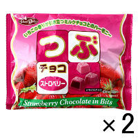 【アウトレット】正栄デリシィ　つぶチョコ　ストロベリー　1セット（124g×2袋）