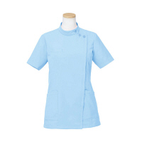 ヤギコーポレーション リゼルヴァ 医療白衣 半袖ケーシージャケット レディス R8746 ブルー S 1枚（取寄品）