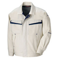 アイトス　長袖サマーブルゾン（配色）　アイボリー×ディープネイビー　AZ5570-001-5L　1着（直送品）