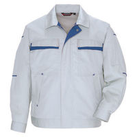 アイトス　長袖サマーブルゾン（配色）　グレー×ロイヤルブルー　AZ5570-003-4L　1着（直送品）