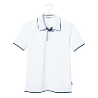 ヤギコーポレーション ユニフィット 介護ユニフォーム 半袖ポロシャツ ユニセックス NW8993 ホワイト S 1枚（取寄品）