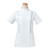 ヤギコーポレーション リゼルヴァ 医療白衣 半袖ケーシージャケット レディス R8444 ターコイズ LL 1枚（取寄品）
