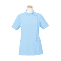 ヤギコーポレーション リゼルヴァ 医療白衣 半袖ケーシージャケット レディス R8746 ブルー M 1枚（取寄品）