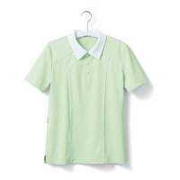 ヤギコーポレーション ユニフィット 介護ユニフォーム 半袖ポロシャツ ユニセックス UF8183 グリーン M 1枚（取寄品）