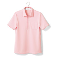 ヤギコーポレーション ユニフィット 介護ユニフォーム 半袖ポロシャツ ユニセックス UF8397 ピンク XXS 1枚（取寄品）