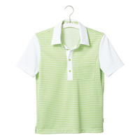 ヤギコーポレーション ユニフィット 介護ユニフォーム 半袖ポロシャツ ユニセックス UF8881 グリーン XL 1枚（取寄品）