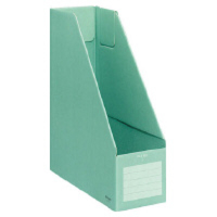 コクヨ　ファイルボックスS　A4縦　収容幅94mm　緑　フ-E450G　1セット（25冊）