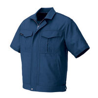 アイトス 半袖ブルゾン AZ1632-008 ネイビー 5L　（直送品）