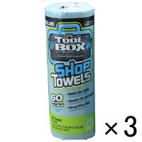 【アウトレット】ショップタオル青（ウエス）約279×238mm1セット（180枚：60枚×3巻）shoptowelZ400SELLARS