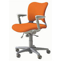 ガラージ　ＯＣシリーズ　オフィスチェア　ローバック　ウレタンキャスター　アジャスト肘付　オレンジ　418104　1脚　（直送品）