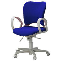 ガラージ　ＯＣシリーズ　オフィスチェア　ハイバック　ウレタンキャスター　ループ肘付　ブルー　418301　1脚　（直送品）