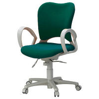 ガラージ　ＯＣシリーズ　オフィスチェア　ハイバック　ウレタンキャスター　ループ肘付　グリーン　418303　1脚　（直送品）