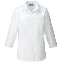 KAZEN（カゼン） レディスシャツ七分袖 ホワイト S 627-10 1着（直送品）