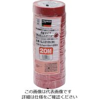 トラスコ中山 TRUSCO 脱鉛タイプビニールテープ 19mmX20m 10巻入り 赤 GJ-2120 R 1パック(10巻)（直送品）