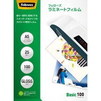 フェローズ　パウチフィルム　100ミクロン　ベーシック　A5サイズ用　5848601　1箱（25枚入）