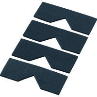 トラスコ中山 TRUSCO エッジクッションテープ コーナー用 ブラック 4枚入 TECC-50BK 1袋(4枚) 329-2312（直送品）