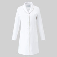 トンボ ウィキュア 薬局衣 レディスコート CM704-02 ホワイト×シャンパン S 医療白衣 診察衣 ドクターコート（取寄品）