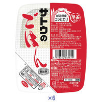 サトウ食品　サトウのごはん 新潟県産コシヒカリ 200g　1箱（6食入）　パックごはん　包装米飯