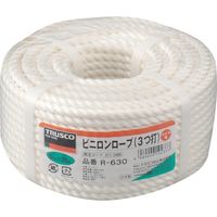 トラスコ中山 TRUSCO ビニロンロープ 3つ打 線径6mmX長さ30m R-630 1巻 511-2486（直送品）