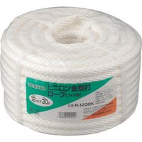 トラスコ中山 TRUSCO ビニロンロープ 金剛打 線径12mmX長さ30m R-1230K 1巻 511-2648（直送品）