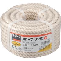 綿ロープ（3打ち） 6mmΦ×20m 1巻 まつうら工業 - アスクル