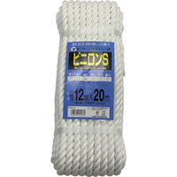 ユタカメイク ロープ ビニロンSトラックロープ(OB) 12×20 TRV-5 1巻 367-7451（直送品）