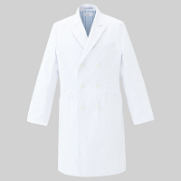 ミズノ ユナイト ドクターコート〔男〕 MZ0140 ホワイト S 医療白衣 1枚（取寄品）