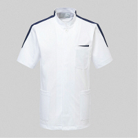 トンボ トンボメディカル メンズジャケット CM205 ホワイト L 医療白衣 1枚（取寄品）