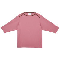 トンボ キラク 前開き検診用シャツ（男女兼用） CR845 ピンク L 検査衣（患者衣・検診衣） 1枚（取寄品）
