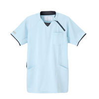 ナガイレーベン PRO-FUNCTION ニットシャツ（男女兼用） 介護ユニフォーム アクア L CX-3112
