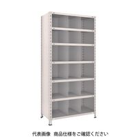 軽量ボルト式棚（縦仕切付・100kgタイプ、高さ1800mm）