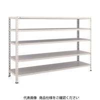 TRUSCO スチールラック 軽量棚 中棚ボルトレス型1800X450X1200 5段 ネオグレー L46X-15 NG 1台(1個)（直送品）